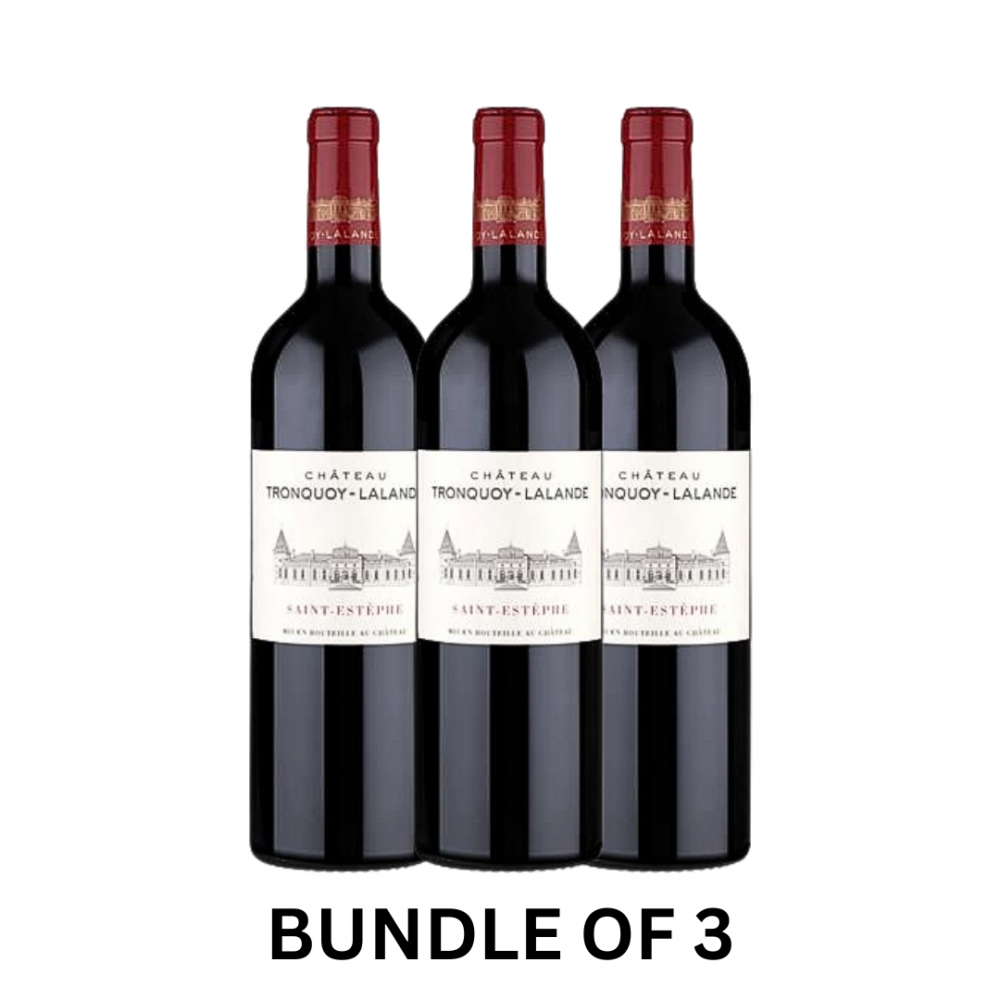 Bundle of 3 Chateau Tronquoy Lalande 2013 750ml